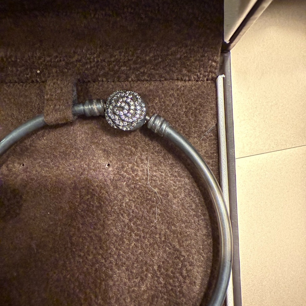 Pandora Disney Beauty and the Beast Bangle Bracelet w/ charms - Picture 5 of 7